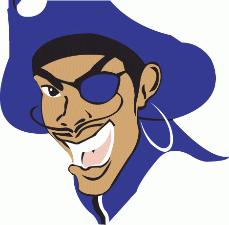 Hampton Pirates 1997-2001 Primary Logo iron on transfers for clothing